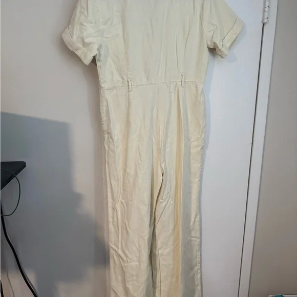 ASOS Cream Jumpsuit Sz 12 - Picture 2 of 5